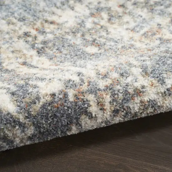 Red And Ivory Abstract Washable Area Rug Photo 9