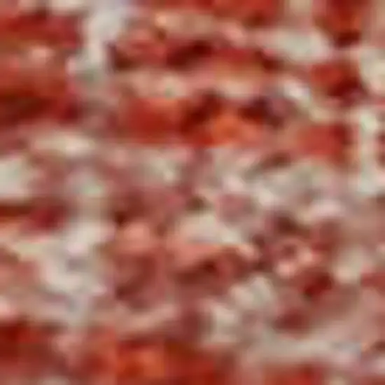 Red And Ivory Geometric Washable Area Rug With UV Protection Photo 2