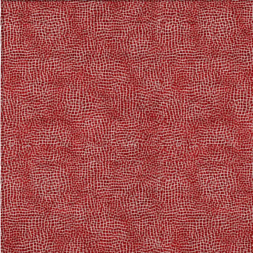 Red And Ivory Geometric Washable Indoor Outdoor Area Rug Photo 5