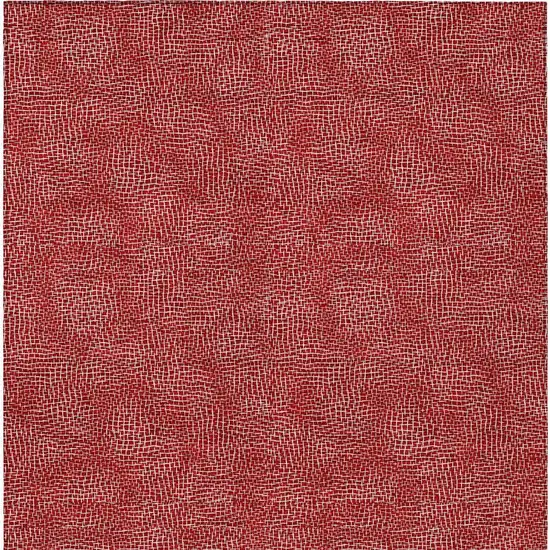 Red And Ivory Geometric Washable Indoor Outdoor Area Rug Photo 6