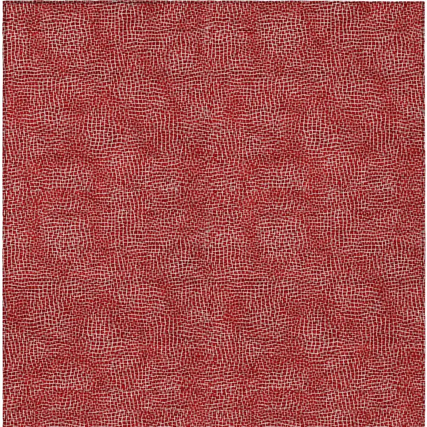 Red And Ivory Geometric Washable Indoor Outdoor Area Rug Photo 5
