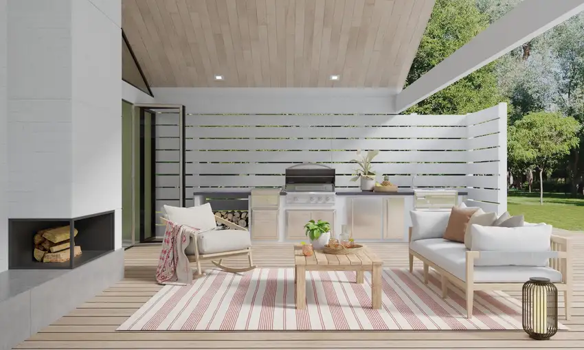 Red And Ivory Striped Dhurrie Hand Woven Stain Resistant Area Rug Photo 6