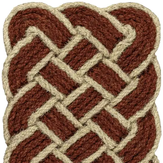 Red And Light Yellow Geometric Handmade Indoor Outdoor Area Rug Photo 3