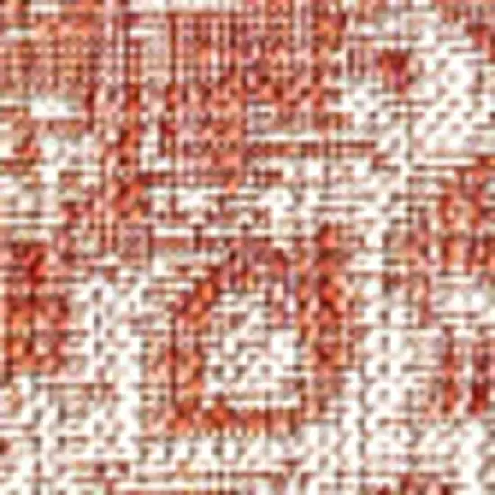 Red And Taupe Medallion Indoor Outdoor Area Rug Photo 3