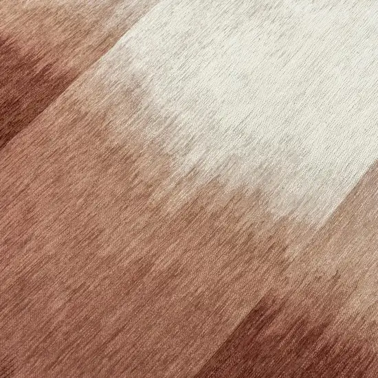 Red And White Abstract Washable Area Rug With UV Protection Photo 9