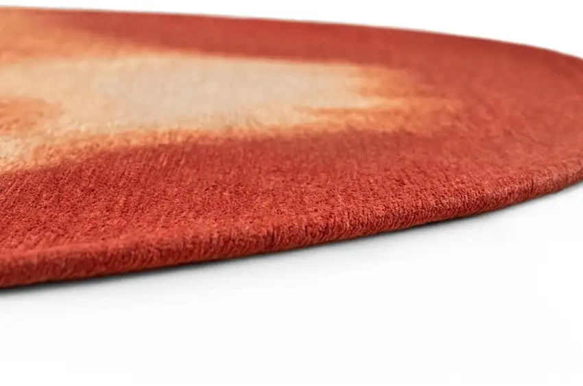 Red And White Abstract Washable Area Rug With UV Protection Photo 8