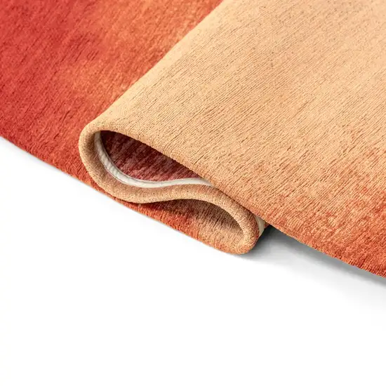 Red And White Abstract Washable Area Rug With UV Protection Photo 7