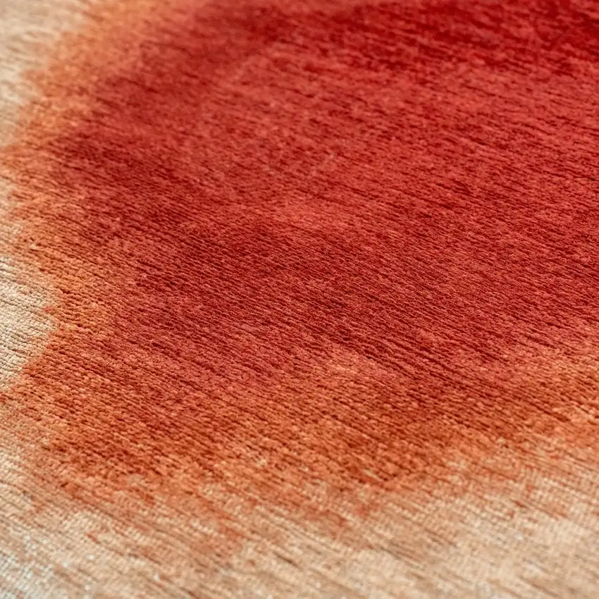 Red And White Abstract Washable Area Rug With UV Protection Photo 9