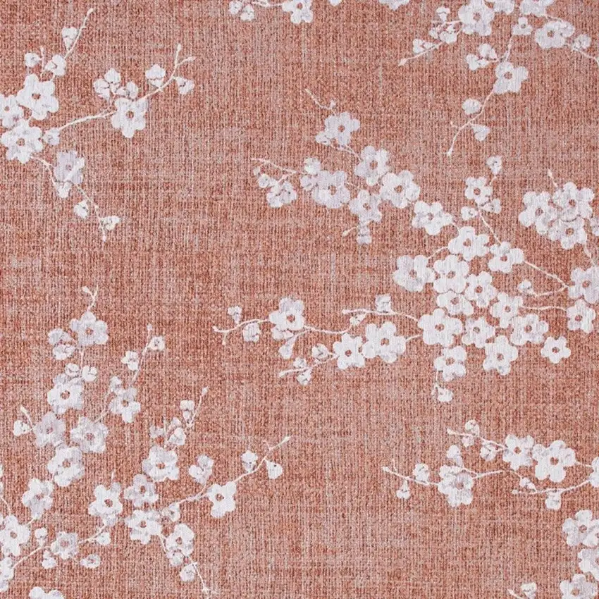 Red And White Oriental Washable Area Rug Photo 2