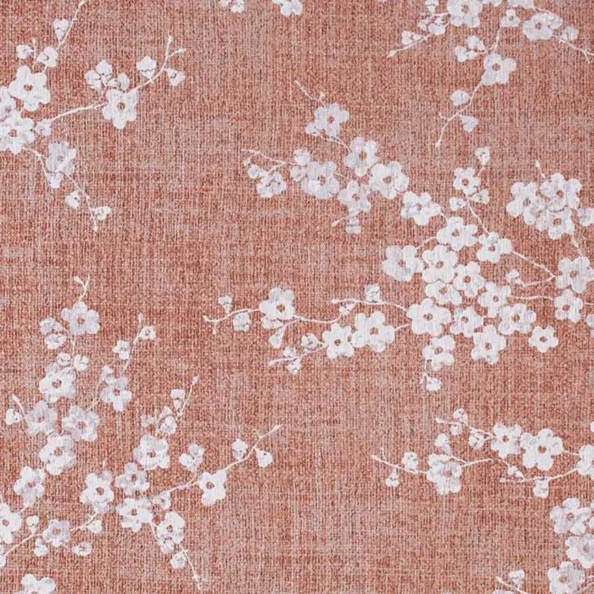 Red And White Oriental Washable Area Rug Photo 3