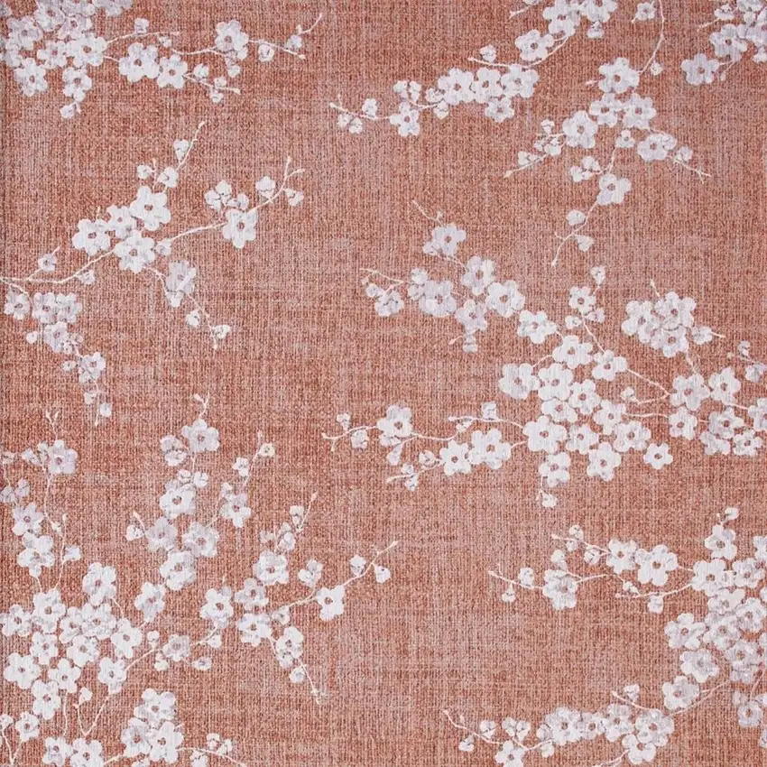 Red And White Oriental Washable Area Rug Photo 4