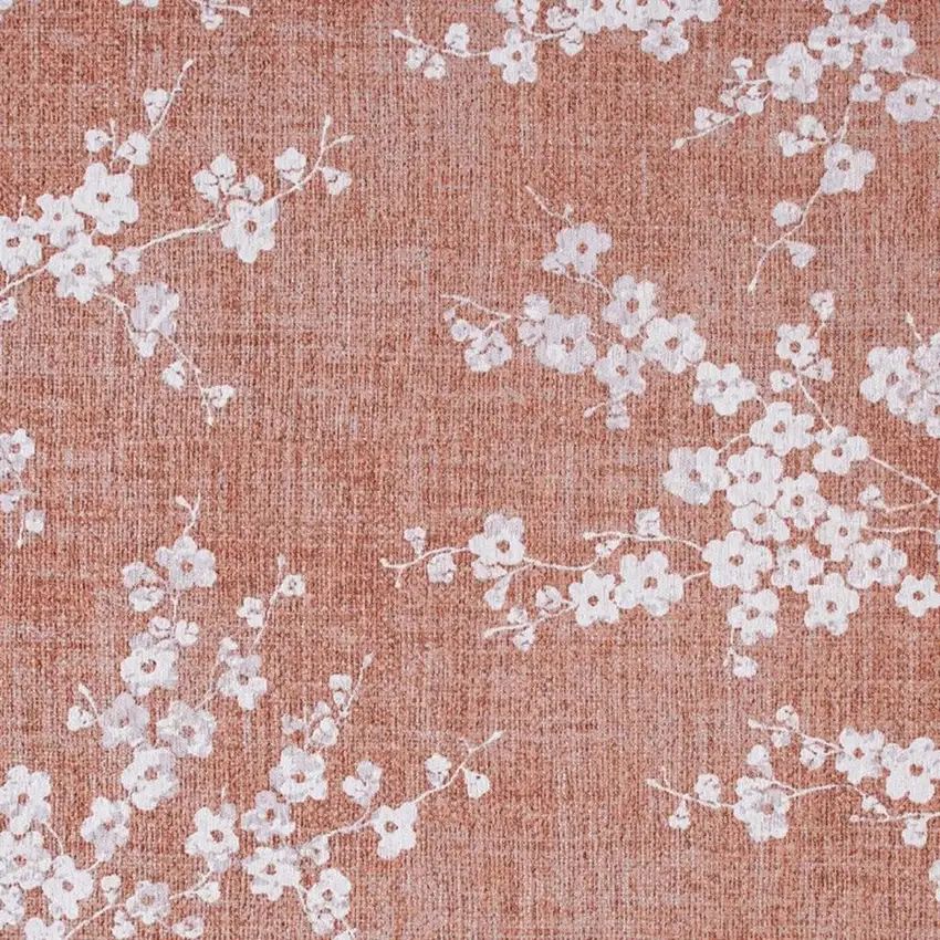 Red And White Oriental Washable Area Rug Photo 3