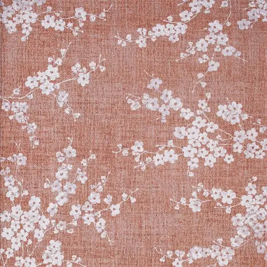 Red And White Oriental Washable Area Rug Photo 4