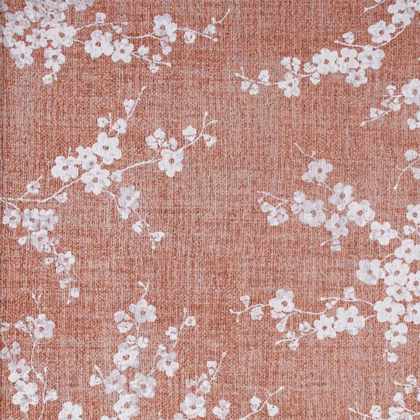 Red And White Oriental Washable Area Rug Photo 7