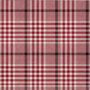 Photo of Red Black And Ivory Plaid Washable Indoor Outdoor Area Rug