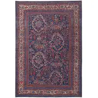 Photo of Red Blue And Tan Floral Power Loom Area Rug