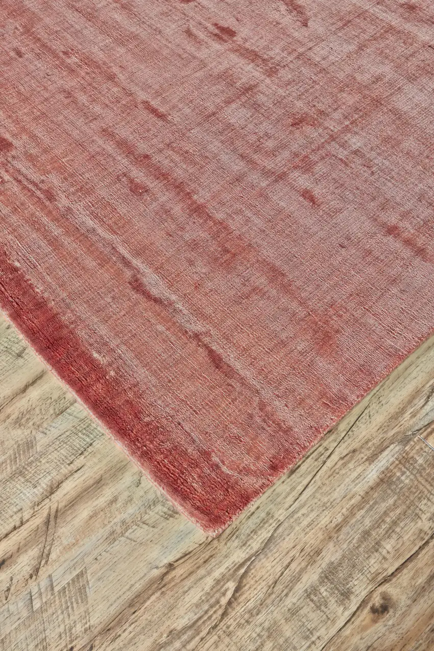 Red Chevron Hand Woven Area Rug Photo 6