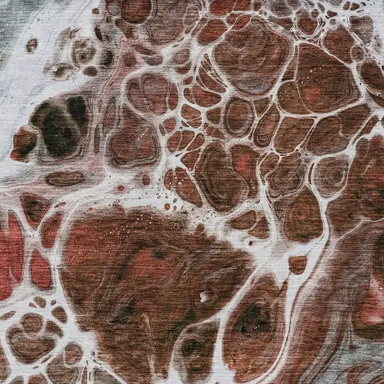 Red Copper And Gray Nautical Washable Indoor Outdoor Area Rug Photo 6