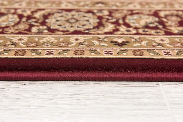 Red Decorative Diamonds Area Rug Photo 3