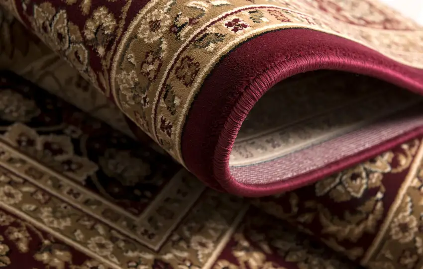 Red Decorative Diamonds Area Rug Photo 9