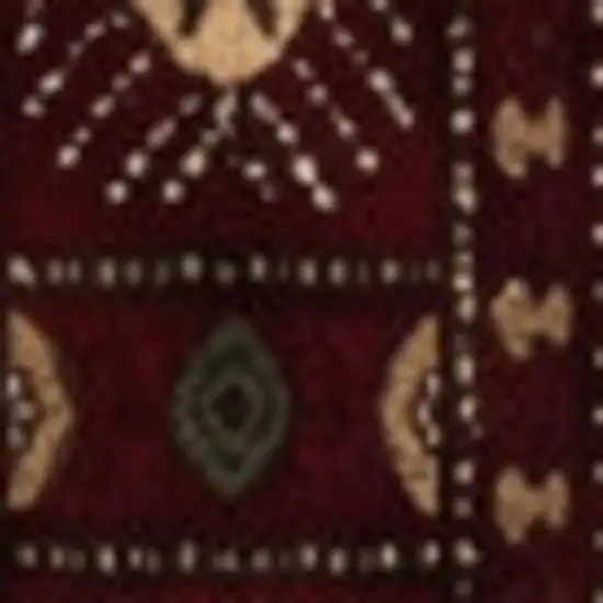 15' Red And Ivory Floral Medallion Runner Rug Photo 2
