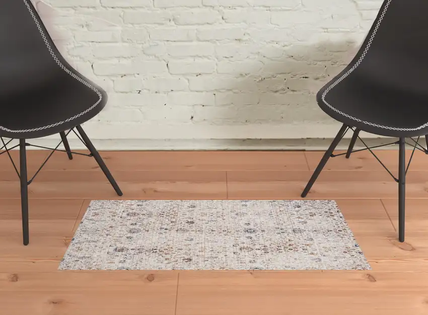 Red Floral Area Rug Photo 4