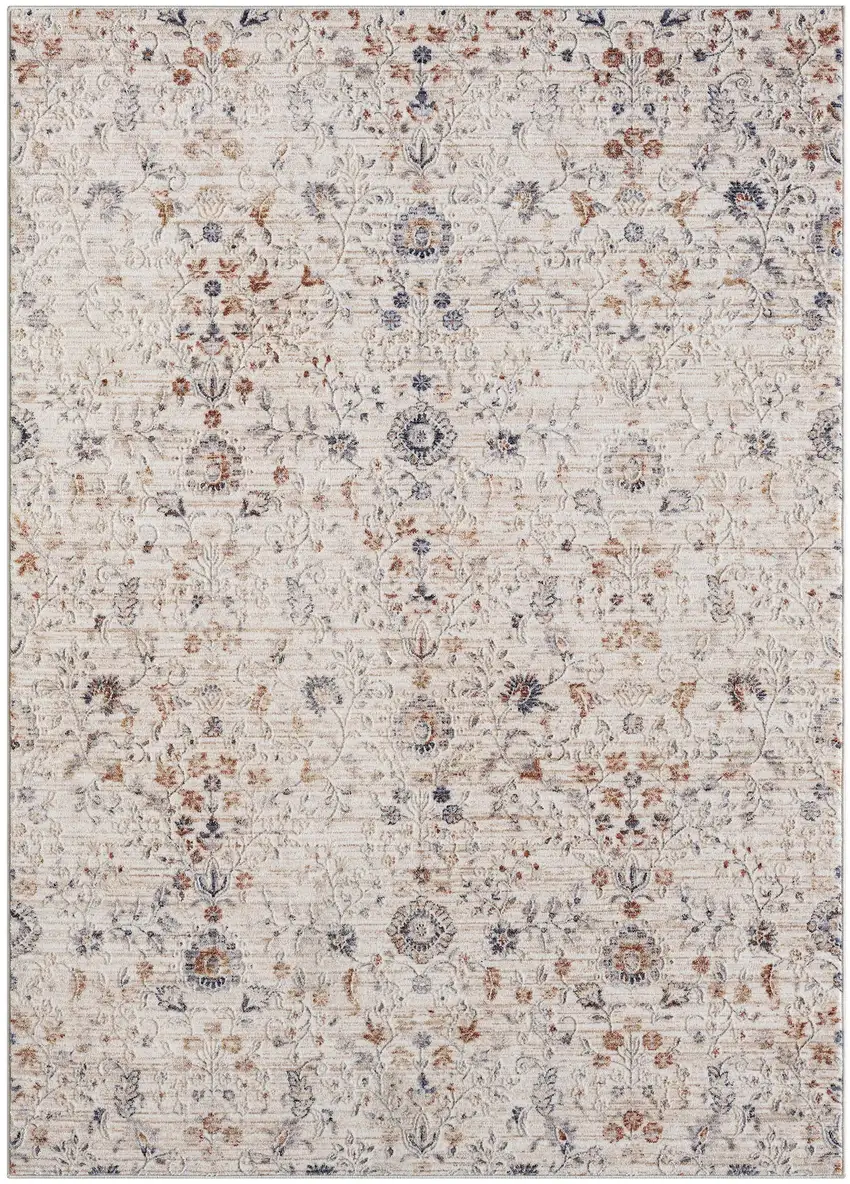 Red Floral Area Rug Photo 1