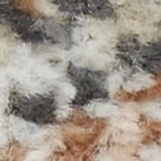 Red Floral Distressed Area Rug Photo 3