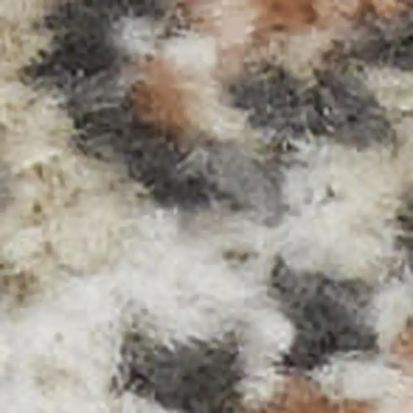 Red Floral Distressed Area Rug Photo 3