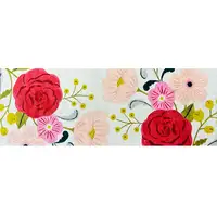 Photo of Red Floral Machine Tufted Runner Rug With UV Protection