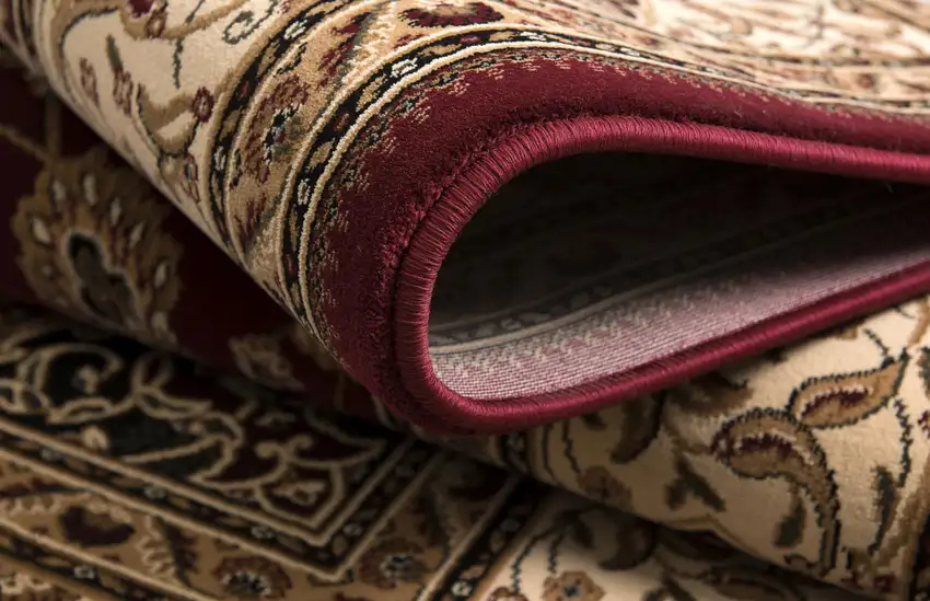 Red Floral Medallion Area Rug Photo 8