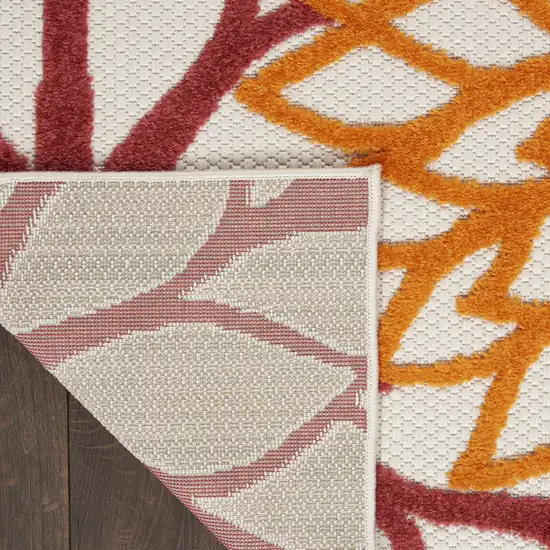 Green Orange and Red Indoor Outdoor Area Rug Photo 7