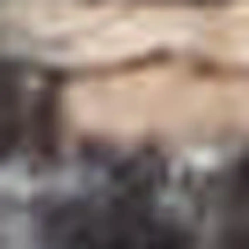 Red Geometric Power Loom Worn Faded Area Rug Photo 2