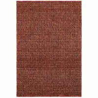 Photo of Red Gold And Blue Geometric Power Loom Stain Resistant Area Rug