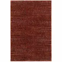 Photo of Red Grey Deep And Charcoal Power Loom Stain Resistant Area Rug