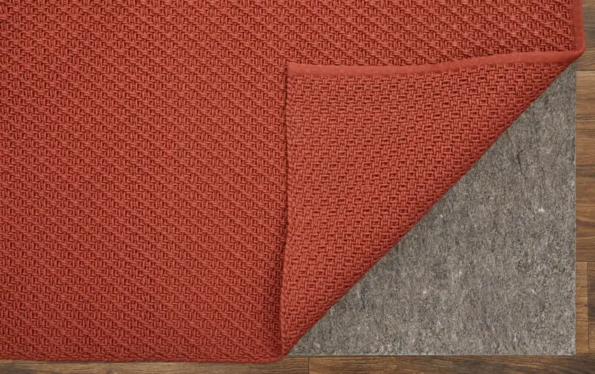 Red Hand Woven Area Rug Photo 5