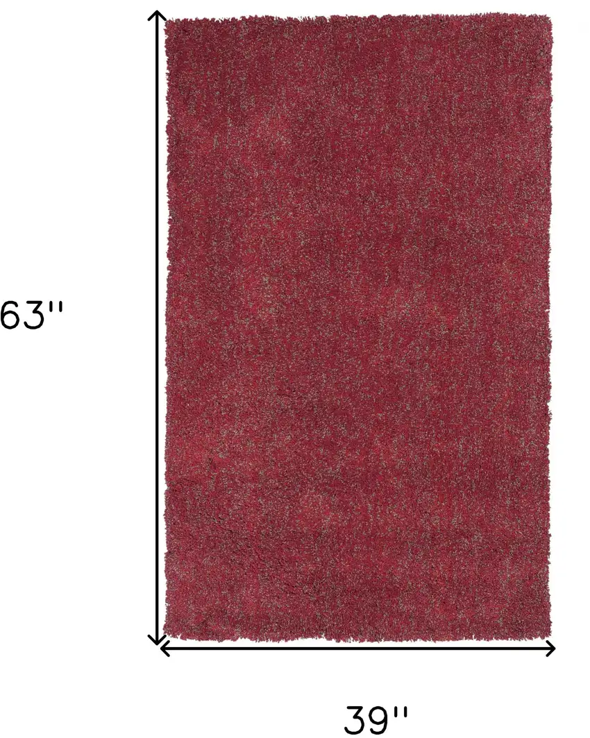 Red Heather Plain Area Rug Photo 6