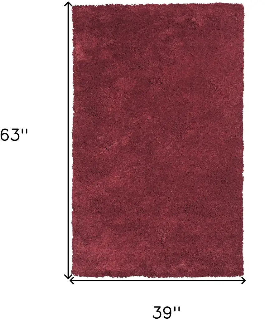 Red Indoor Shag Rug Photo 6