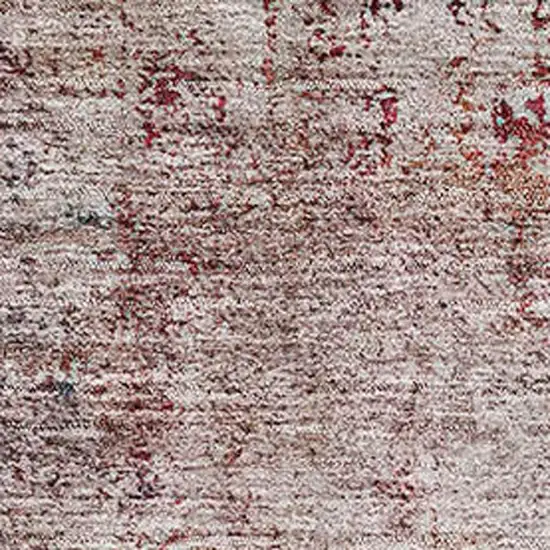 Red Ivory And Orange Oriental Washable Area Rug With UV Protection Photo 3