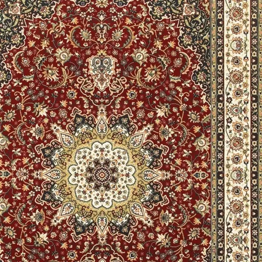 Red And Ivory Area Rug Photo 4