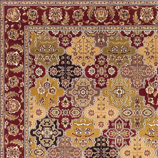 Red Orange And Black Quatrefoil Area Rug Photo 6