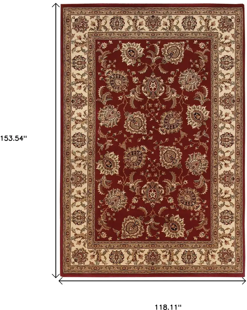Red Oriental Area Rug Photo 4