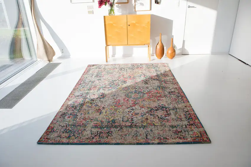Red Oriental Non Skid Area Rug Photo 8
