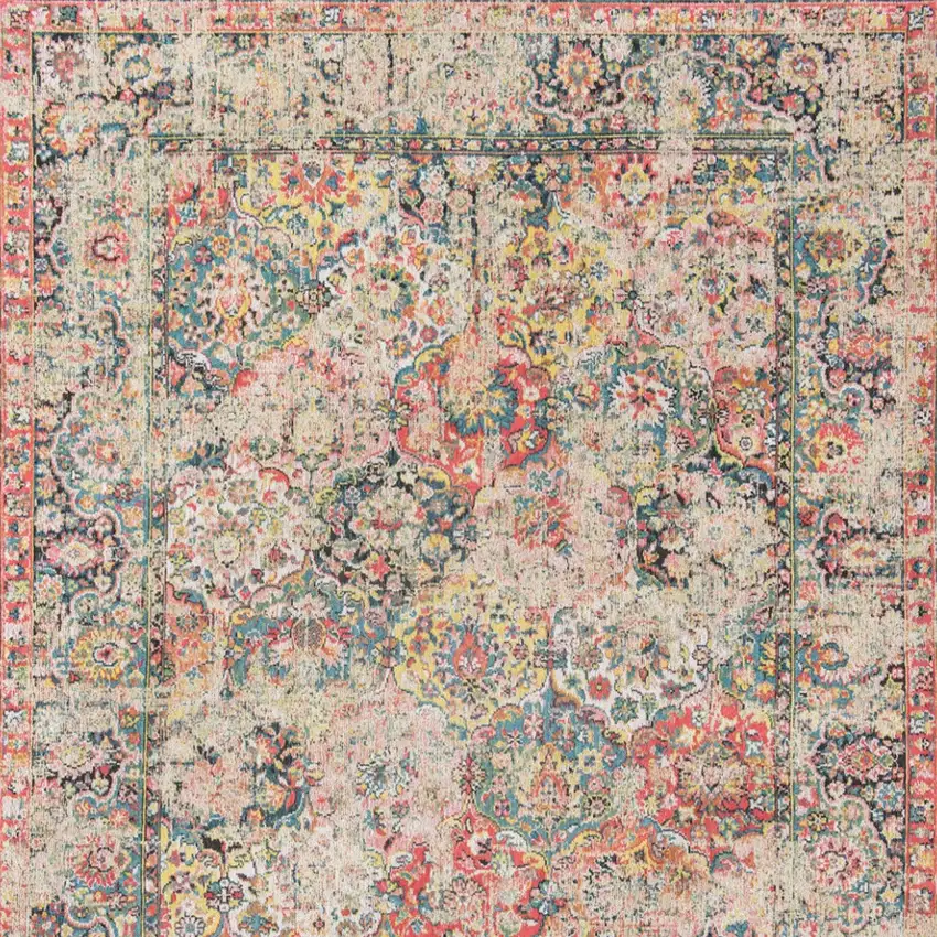 Red Oriental Non Skid Area Rug Photo 7