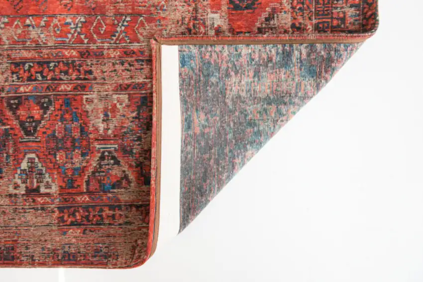 Red Oriental Non Skid Area Rug Photo 4