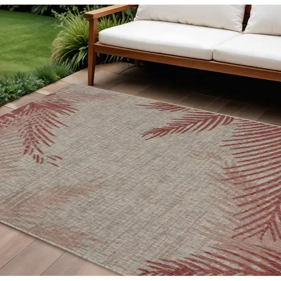 Beige Indoor Outdoor Area Rug Photo 1