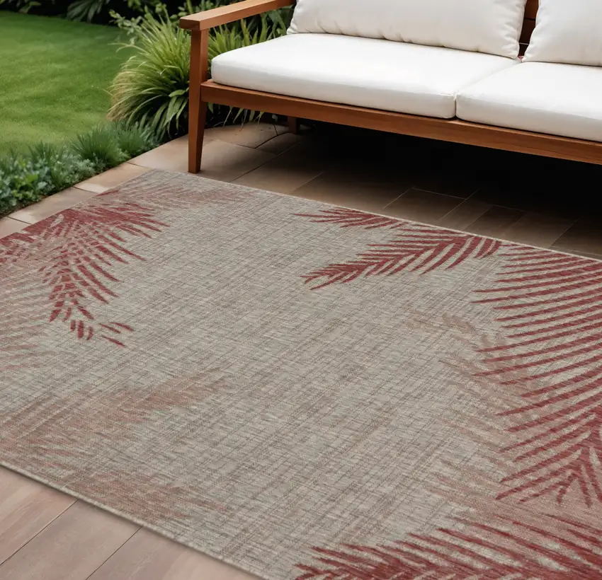 Beige Indoor Outdoor Area Rug Photo 1