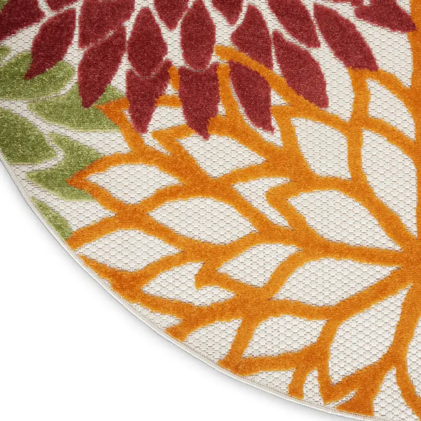 Red And Ivory Indoor Outdoor Area Rug Photo 5