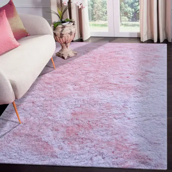 Red Shag Area Rug Photo 5