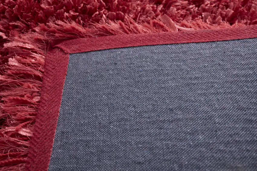 Red Shag Hand Tufted Area Rug Photo 4